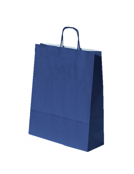 Punga cadou Colorarte 91716 / 91748, A3, 32x41x12cm, 100g/mp, bleumarin, manere din hartie rasucita