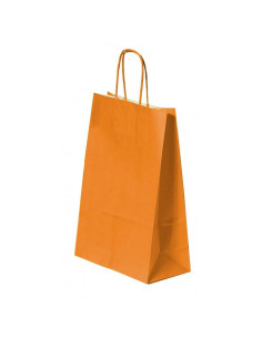 Punga cadou Colorarte 04520, A4, 22x31x10cm, 90g/mp, portocalie, manere din hartie rasucita