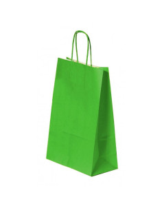 Punga cadou Colorarte 04522 / 00502, A4, 22x31x10cm, 90g/mp, verde, manere din hartie rasucita