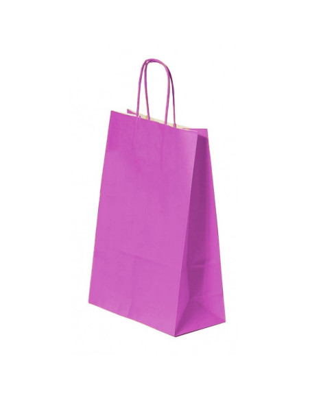 Punga cadou Colorarte 04523 / 00511, A4, 22x31x10cm, 90g/mp, roz, manere din hartie rasucita