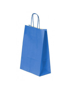 Punga cadou Colorarte 04524 / 00507, A4, 22x31x10cm, 90g/mp, albastra, manere din hartie rasucita
