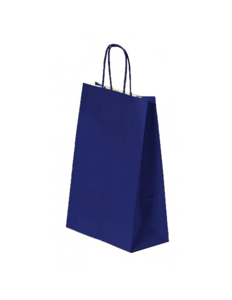 Punga cadou Colorarte 93933 / 93990, A4, 22x31x10cm, 90g/mp, bleumarin, manere din hartie rasucita