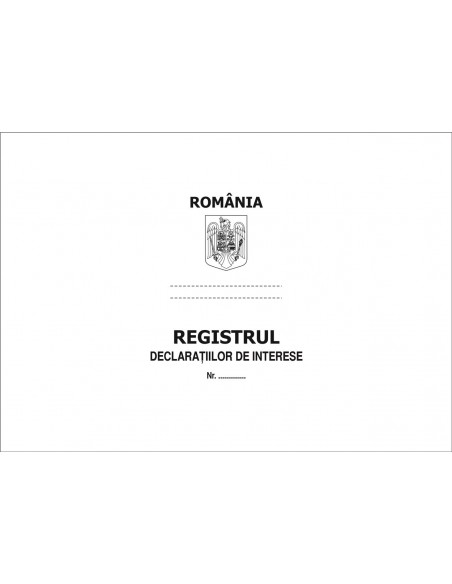 SS32 Registru declaratii interese - coperta imitatie piele