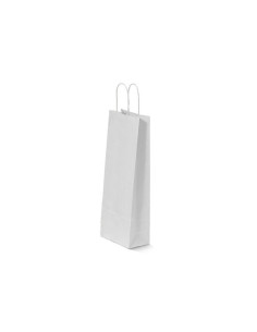 Punga cadou Colorarte 00280 / 03468, A5, 14x21x8cm, 90g/mp, alba, manere din hartie rasucita