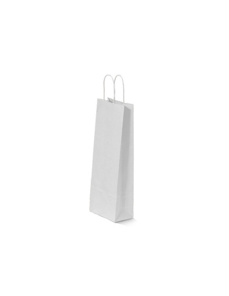 Punga cadou Colorarte 00280 / 03468, A5, 14x21x8cm, 90g/mp, alba, manere din hartie rasucita
