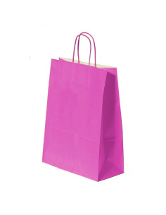 Punga cadou Colorarte 04535 / 00558, B4, 26x35x12cm, 90g/mp, roz, manere din hartie rasucita