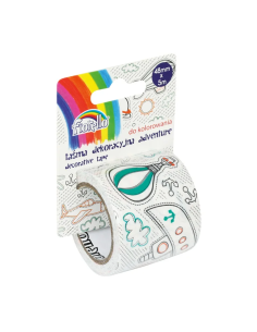 Accesorii creatie - banda adeziva, 48mm x 5m, de colorat Adventure, blister 1 buc, Fiorello, 170-2321