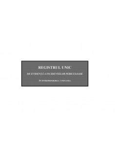 SS50 Regitru unic de evidenta a incidentelor periculoase - coperta imitatie piele