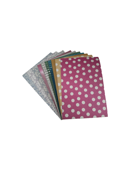 Carton A4, 220g, cu sclipici, diverse modele, set 10 coli, Colorarte