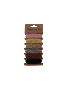 Accesorii creatie - sfoara canepa, 5m x 6 culori, Colorarte