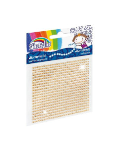 Accesorii creatie - diamante plastic, galben, 2mm, autoadezive, blister 594 buc, Fiorello, GR-DS02 / 170-2398