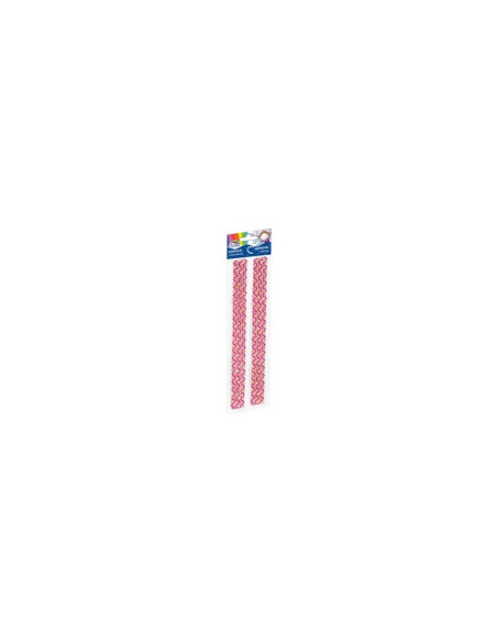 Accesorii creatie - diamante dantela plastic, roz, 30cm, autoadezive, blister 2 buc, Fiorello, GR-DS081-2 / 170-2462