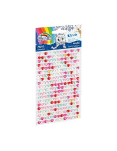 Accesorii creatie - perle plastic, diverse culori, 3mm, pale, set 260 buc, Fiorello, GR-PS162-1 / 170-2583