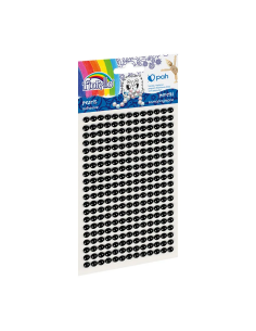 Accesorii creatie - perle plastic, negru, 3mm, set 260 buc, Fiorello, GR-PS162-10 / 170-2576