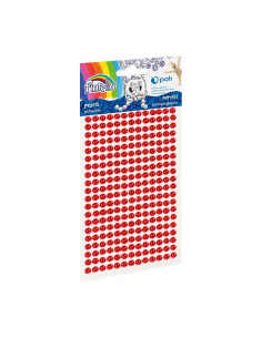 Accesorii creatie - perle plastic, rosu, 3mm, set 260 buc, Fiorello, GR-PS162-4 / 170-2577