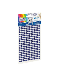 Accesorii creatie - perle plastic, albastru, 3mm, set 260 buc, Fiorello, GR-PS162-6 / 170-2579