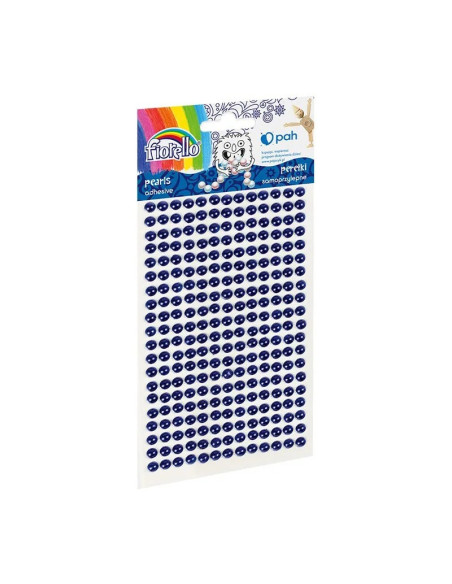 Accesorii creatie - perle plastic, albastru, 3mm, set 260 buc, Fiorello, GR-PS162-6 / 170-2579