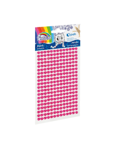 Accesorii creatie - perle plastic, roz, 3mm, set 260 buc, Fiorello, GR-PS162-8 / 170-2580