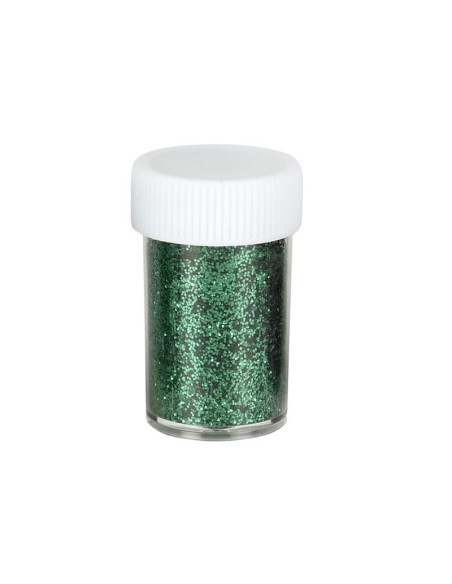 Sclipici decorativ pulbere, verde, set 12 buc, Colorarte
