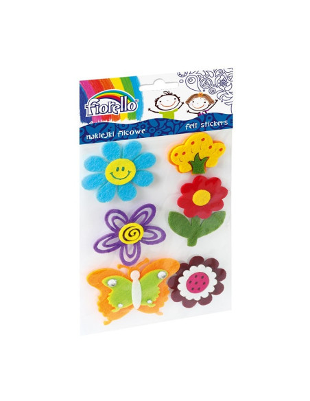 Accesorii creatie - fetru, sticker, diverse modele, set 6 buc, Fiorello, GR-NP332 / 170-2390