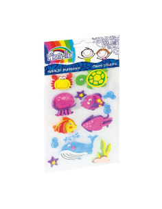 Abtibilduri - animale marine, 16-70mm, gumat, set 13 buc, Fiorello, GR-NP299 / 170-2389