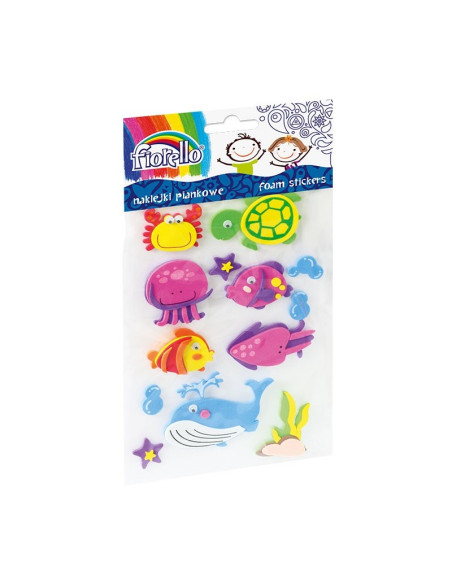 Abtibilduri - animale marine, 16-70mm, gumat, set 13 buc, Fiorello, GR-NP299 / 170-2389