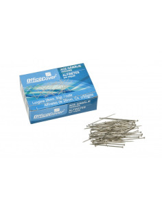 Ace cu gamalie Office Cover, metalice, 28mm, argintii, cutie 50g