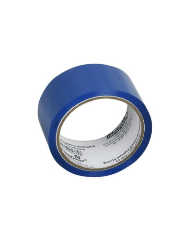 Banda adeziva Office-Cover, pentru ambalare, 48mm x 50yard, albastru