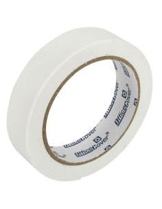 Banda dublu adeziva Office-Cover, buretata, 24mm x 3m, alb