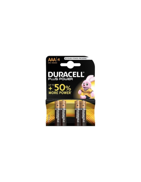 Baterie Duracell AAA / LR3 / MN2400, 1.5V, alcalina, DRBLR3B4, blister 4 buc