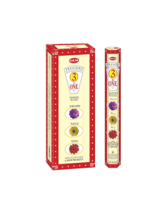 Betisoare parfumate Hem 253, Precious 3in1 - Inimate, Fancy, Glory, set 20 buc