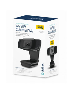 Webcam 1080p Full HD Platinet PCWC1080, USB, cablu 1.5m, microfon digital, negru 2