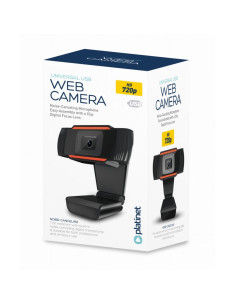 Webcam  720p HD Platinet PCWC720, USB, cablu 1.5m, microfon digital, negru 2