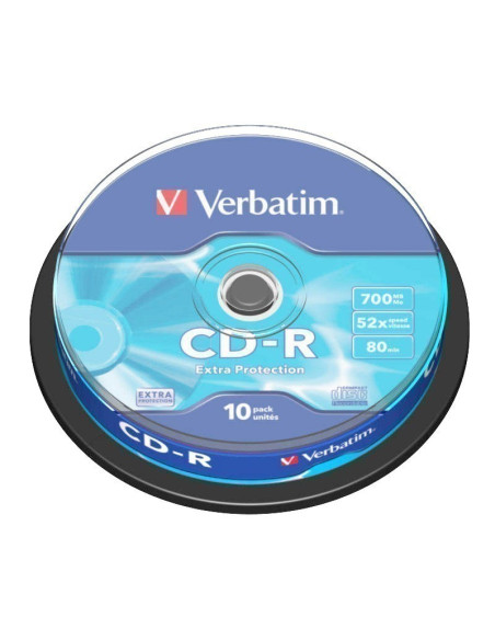 CD-R Verbatim 43437, 700MB / 80min, 52x, set 10 buc