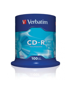 CD-R Verbatim 43411, 700MB / 80min, 52x, set 100 buc