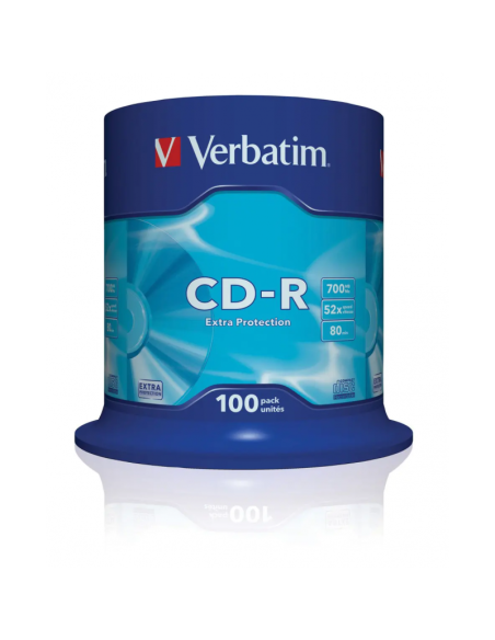 CD-R Verbatim 43411, 700MB / 80min, 52x, set 100 buc