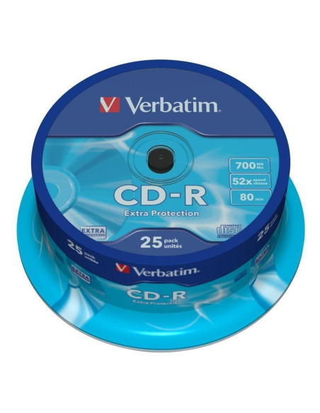 CD-R Verbatim 43432, 700MB / 80min, 52x, set 25 buc