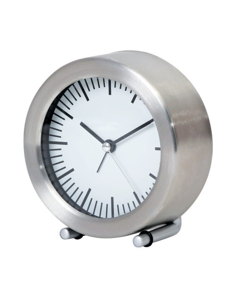 Ceas desteptator Platinet PZASS / 43248, Sunrise, rotund, 11.5 x 4.5 x 11.7cm, argintiu, afisaj analogic, quartz