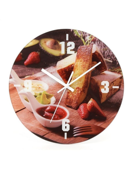 Ceas de perete Platinet 43816, Joy, rotund, 29.5x29.5x2cm, plastic, afisaj analogic cu cifre arabe, quartz