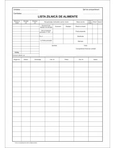 Lista zilnica de alimente 2