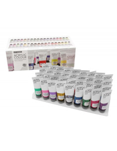 Culori acrilice Magi-Wap Art Rangers, 36 culori x 22ml, culori de baza, culori pastel, metalice, cu sclipici, FEA3622T-2