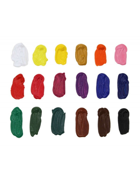 Culori acrilice Magi-Wap Art Rangers, 36 culori x 22ml, culori de baza, culori pastel, metalice, cu sclipici, FEA3622T-2