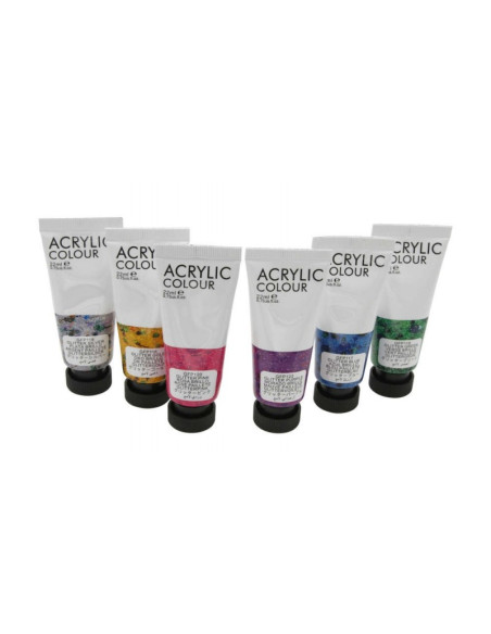 Culori acrilice Magi-Wap Art Rangers, 36 culori x 22ml, culori de baza, culori pastel, metalice, cu sclipici, FEA3622T-2
