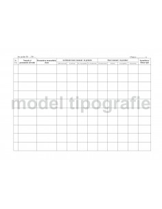 Registru de evidenta manuale scolare - coperta imitatie piele