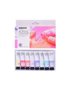 Culori acrilice Magi-Wap Art Rangers, 8 culori x 22ml, culori pastel, FEA0822T-P