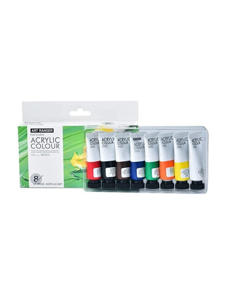 Culori acrilice Magi-Wap Art Rangers, 8 culori x 22ml, FEA0822T-R