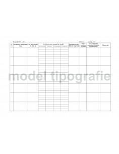 Registru de evidenta manuale scolare - coperta imitatie piele 2
