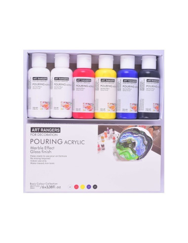 Culori acrilice Magi-Wap, 6 culori x 100ml, PMA06100R-1