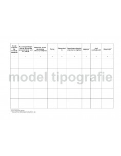 Registru de inventar al sigiliilor, matrite, timbru sec