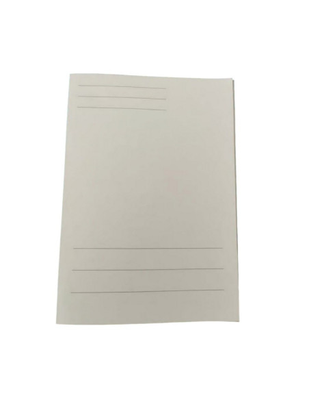 Dosar cu sina tare Vega Silence Doc, carton duplex, 230g/mp, alb, colturi rotunjite